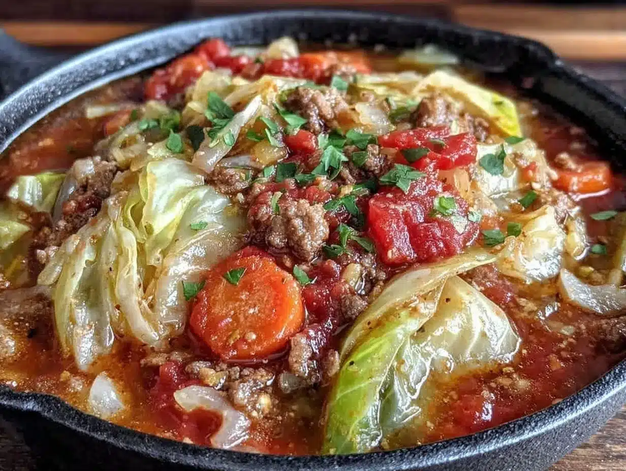 Cozy Cabbage Soup Recipe – Easy WW Favorite Under 5 Points 4 cabbage soup preparation steps