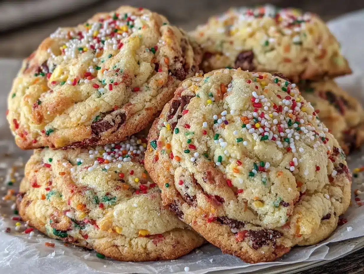 Soft & Chewy Cake Batter Cookies – Best Christmas Treat Recipe 4 cake batter cookies preparation steps