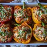 Cheesy Chicken Stuffed Peppers - featured image