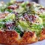 chicken caesar salad pizza - featured image