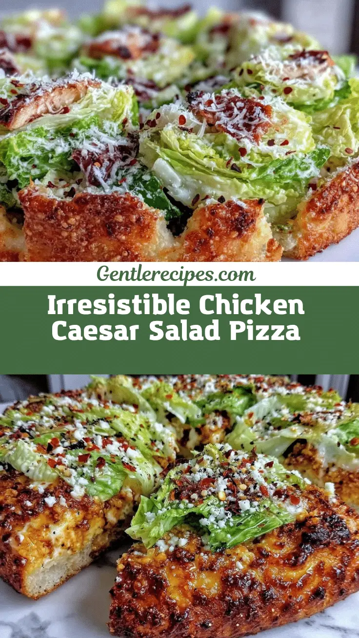 Easy Chicken Caesar Salad Pizza Recipe – Perfect Comfort Food 5 chicken caesar salad pizza recipe