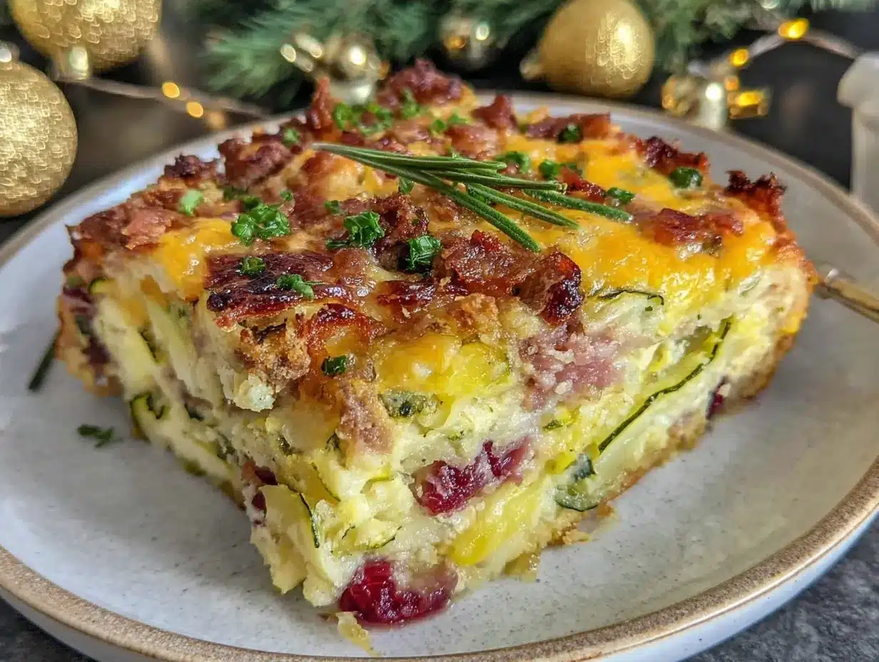 Christmas brunch strata preparation steps