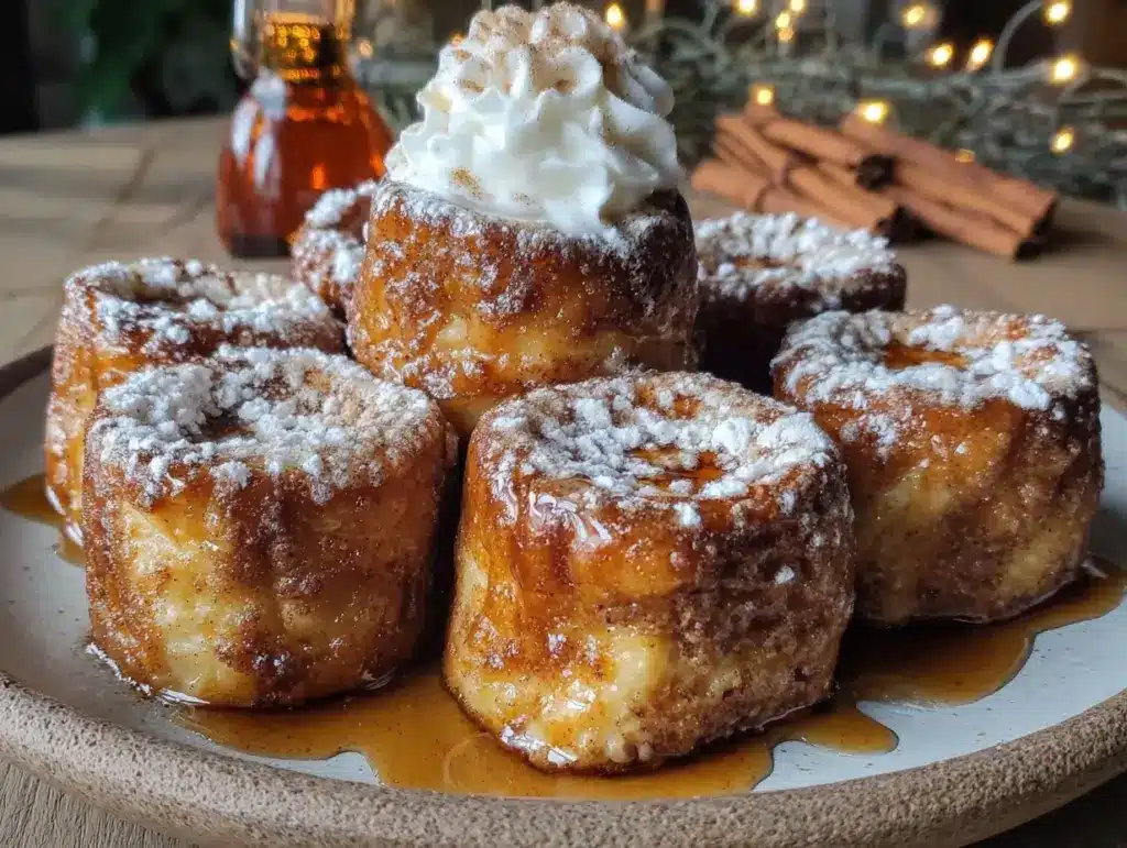 Cinnamon Roll French Toast Bites - featured image