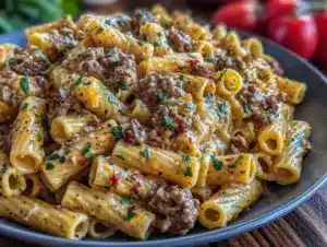 Home 4 creamy beef pasta - featured image