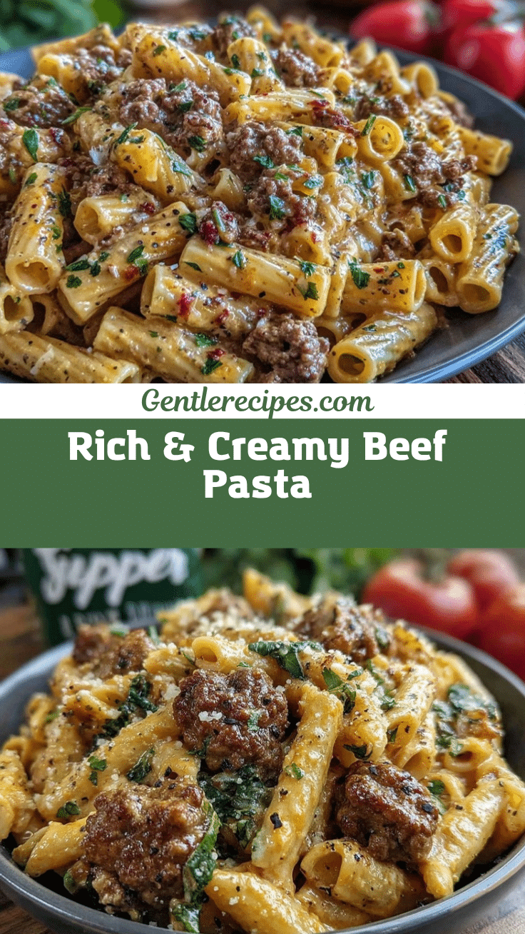 Creamy Beef Pasta Recipe – Easy High-Protein Dinner Idea 5 creamy beef pasta recipe