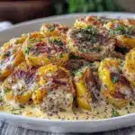 Creamy Garlic Sauce Potatoes - featured image