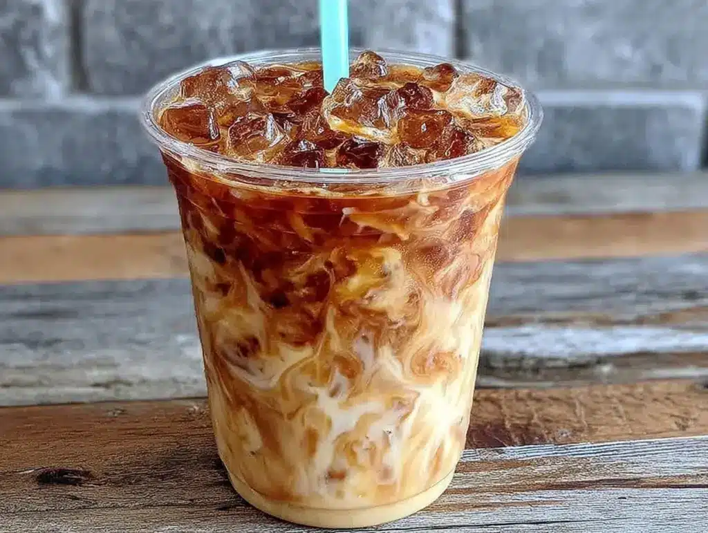 creamy keto iced coffee - featured image