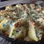 creamy spinach ricotta stuffed shells - featured image