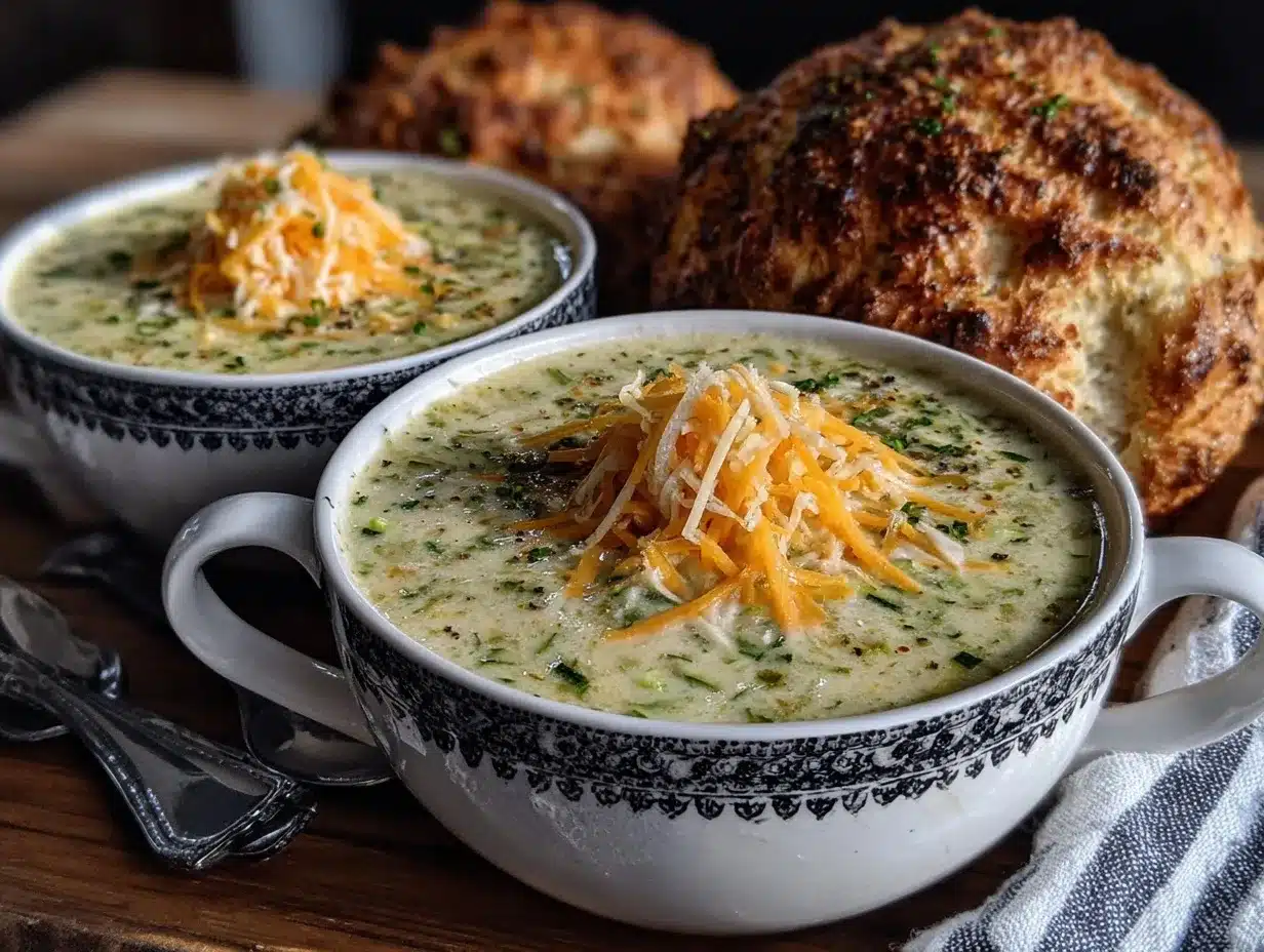 Creamy Zucchini Soup Recipe – Easy & Healthy Comfort Food 4 creamy zucchini soup preparation steps