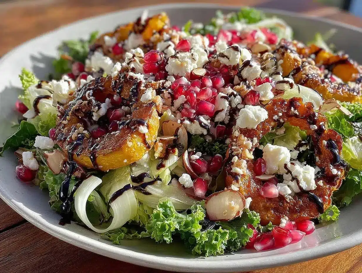 Fresh Christmas Salad Recipe with Winter Greens 4 Fresh Christmas Salad preparation steps