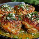 garlic butter chicken thighs - featured image