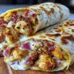 garlic chicken wraps - featured image