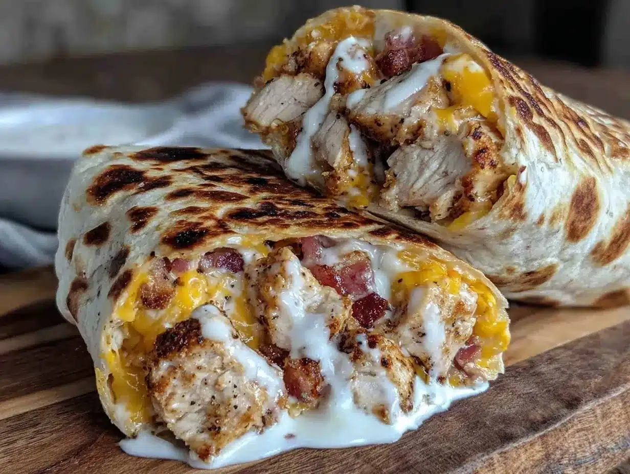 Easy Garlic Chicken Wraps Recipe – Perfect for Busy Nights 4 garlic chicken wraps preparation steps