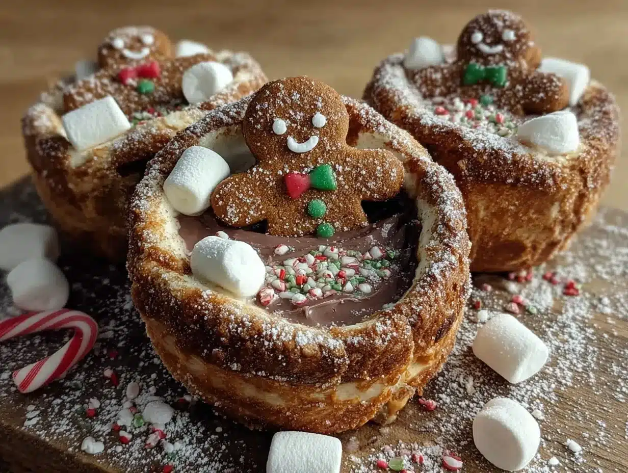 Irresistible Gingerbread People Hot Chocolate Tubs Recipe 4 gingerbread hot chocolate tubs preparation steps