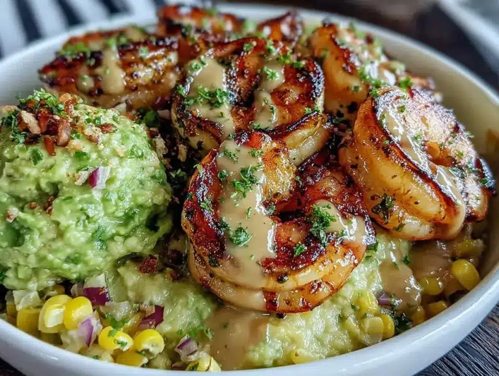 grilled shrimp bowl - featured image