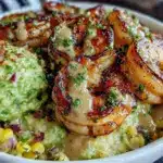 grilled shrimp bowl - featured image