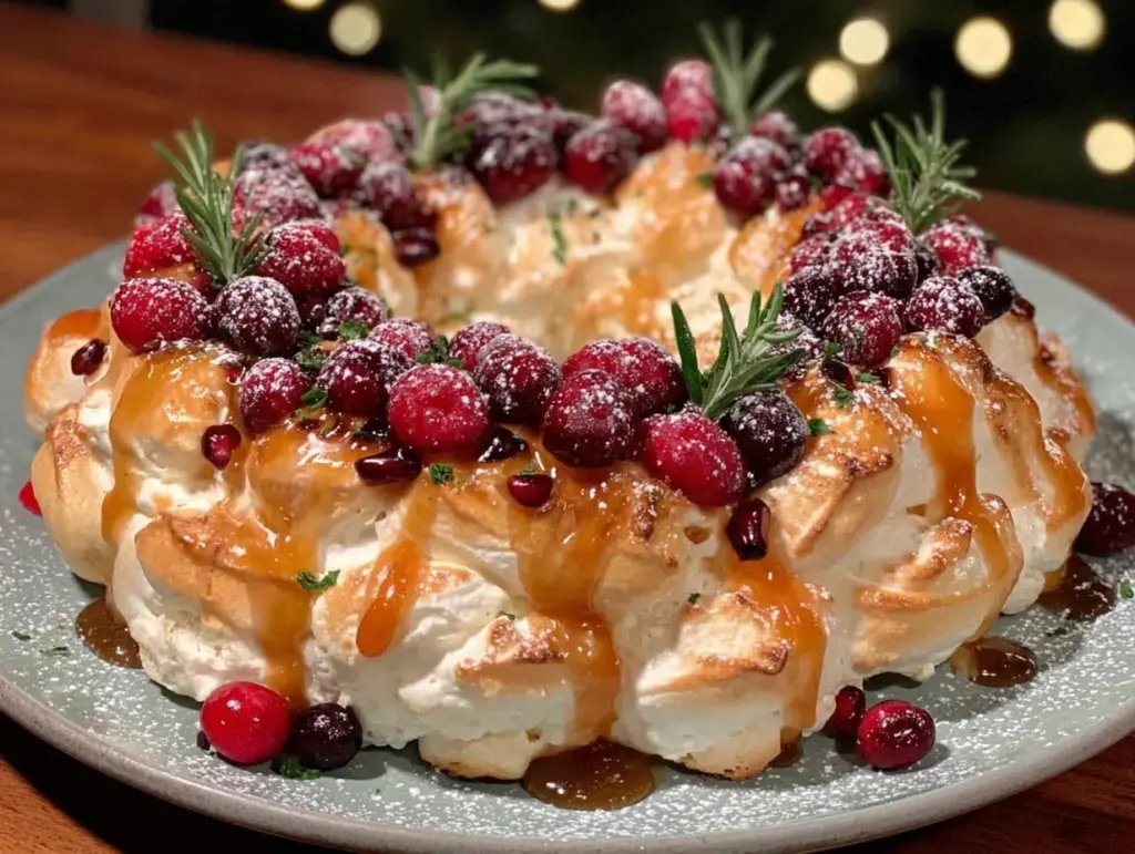 Holiday Berry Meringue Wreath - featured image