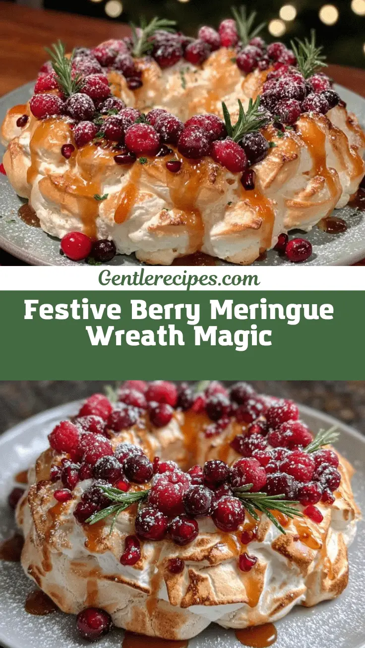 Irresistible Holiday Berry Meringue Wreath Recipe Perfect for Celebrations 5 Holiday Berry Meringue Wreath recipe