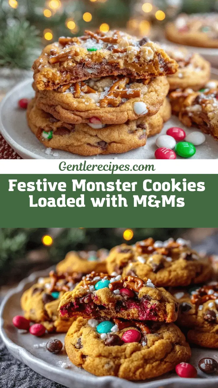 Irresistible Holiday Monster Cookies Recipe with M&Ms 5 Holiday Monster Cookies recipe
