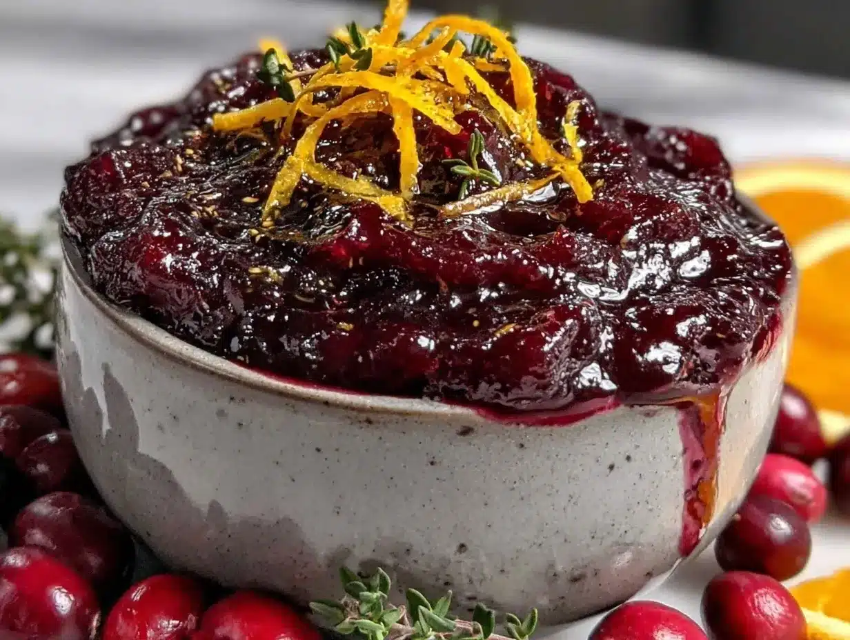 homemade cranberry sauce preparation steps