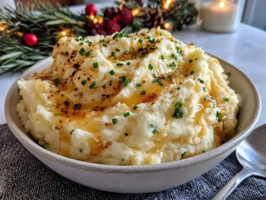 keto cauliflower mashed potatoes - featured image