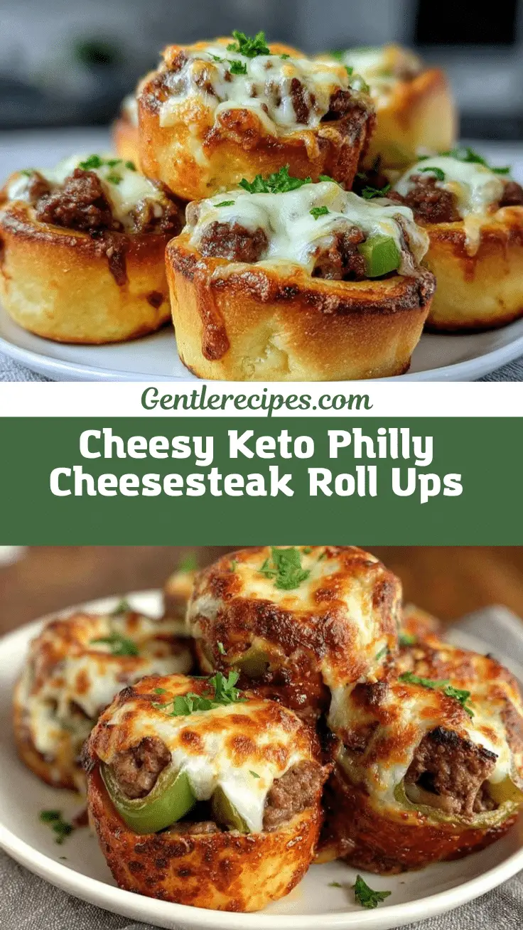 Cheesy Keto Philly Cheesesteak Roll Ups – Easy Low Carb Dinner 5 keto Philly cheesesteak recipe