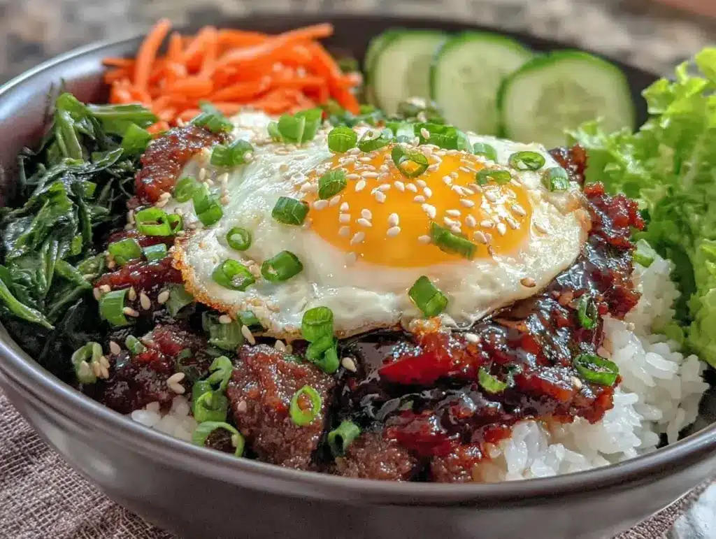 korean ground beef bowl - featured image