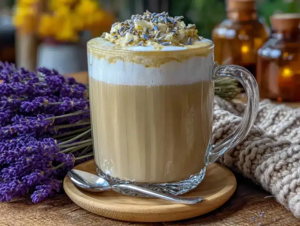 lavender honey latte - featured image