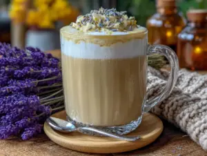 lavender honey latte - featured image