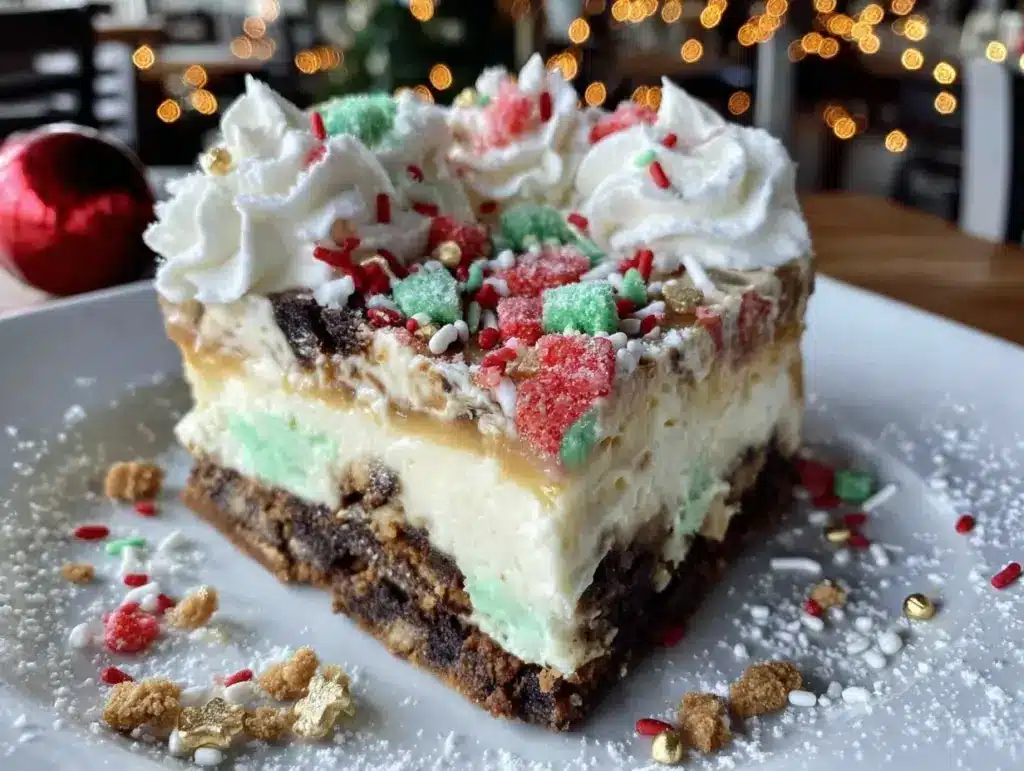 No-Bake Christmas Cookie Lasagna - featured image