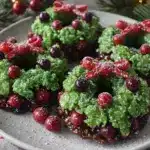 no-bake Christmas wreath cookies - featured image