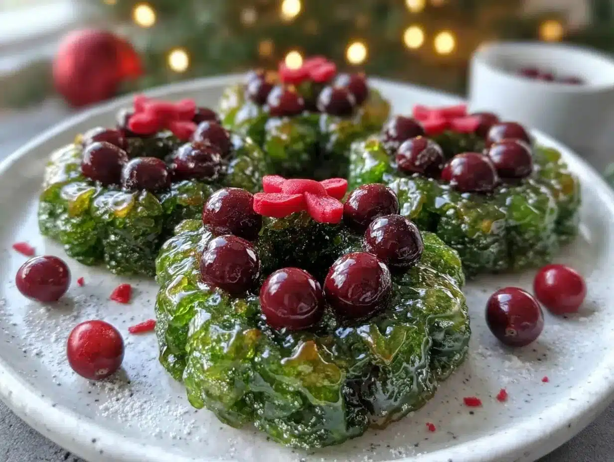 Irresistible No-Bake Christmas Wreath Cookies Recipe 4 no-bake Christmas wreath cookies preparation steps