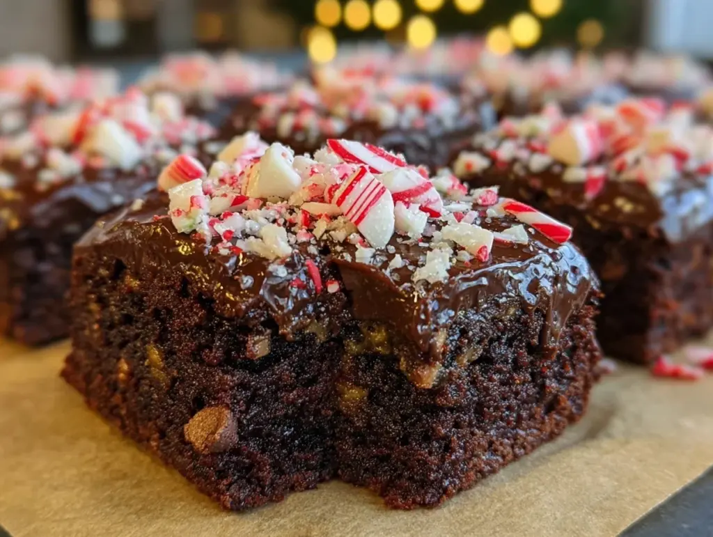 peppermint brownies - featured image