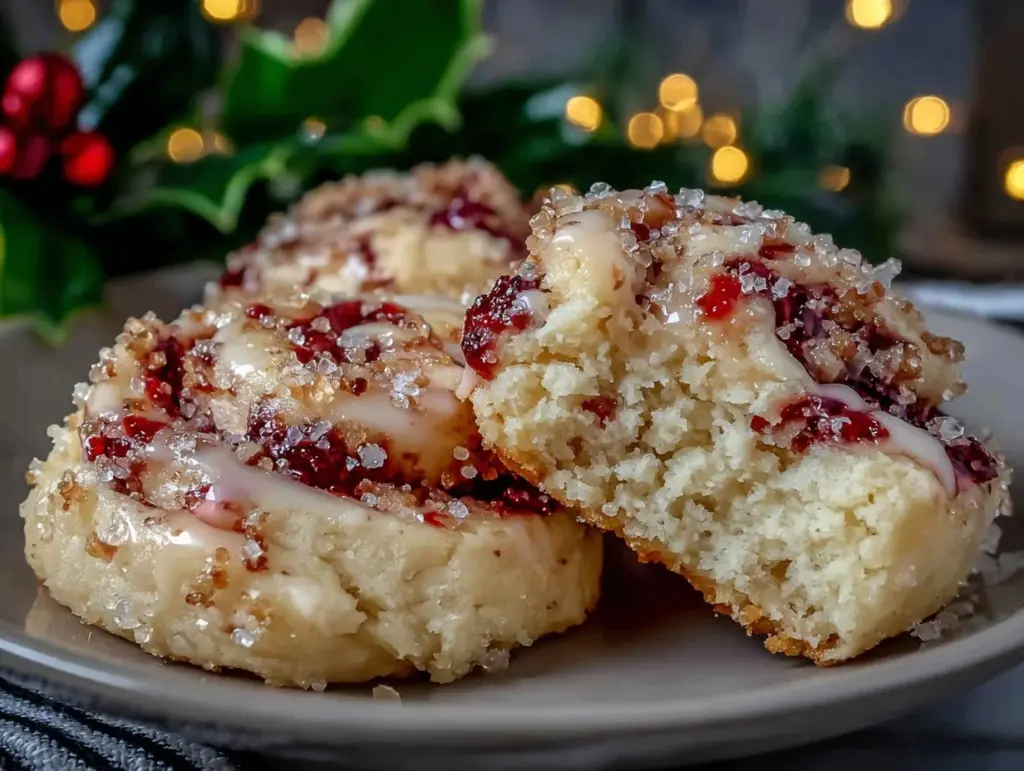 poinsettia cookies - featured image