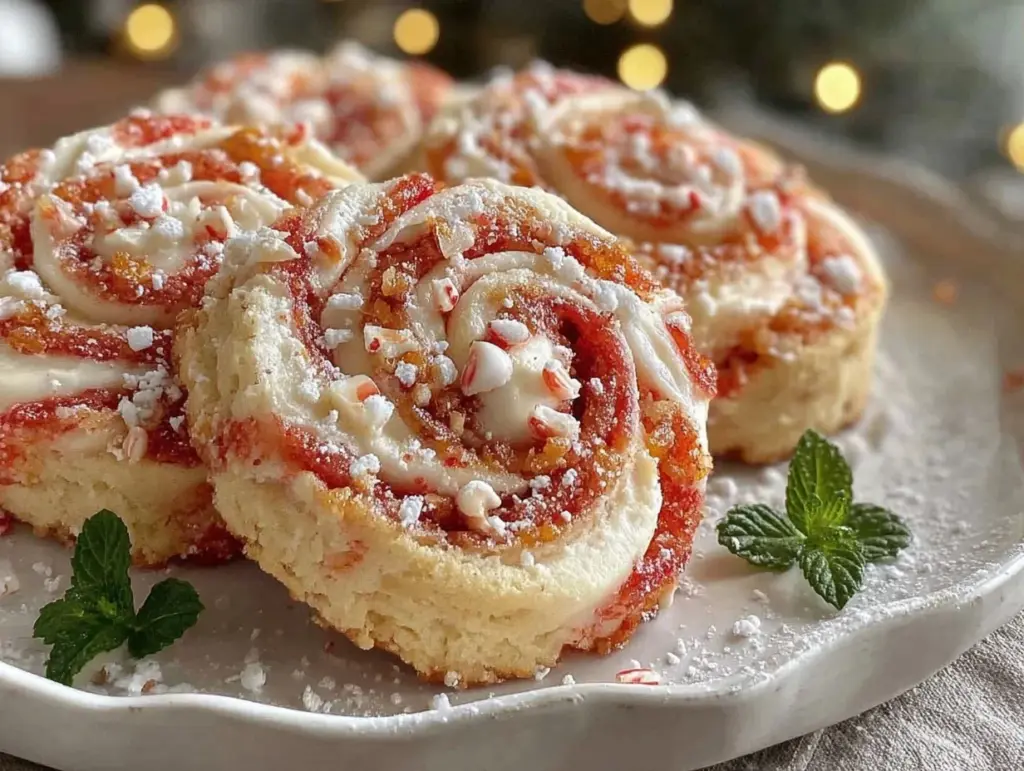 Poinsettia Pinwheel Cookies - featured image