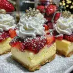 Santa Hat Cheesecake Crispy Squares - featured image