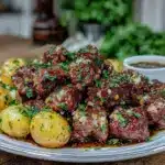 Slow Cooker Garlic Butter Beef Bites - featured image