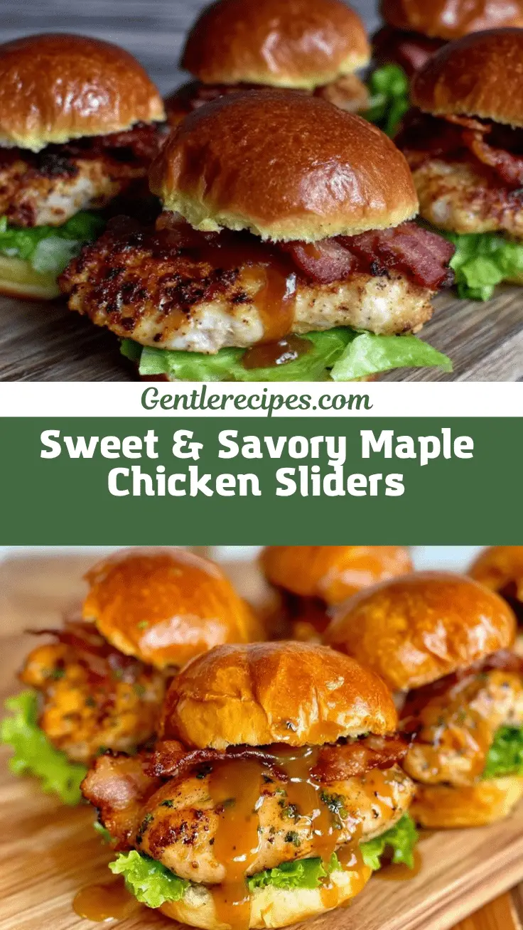 sweet maple chicken sliders recipe