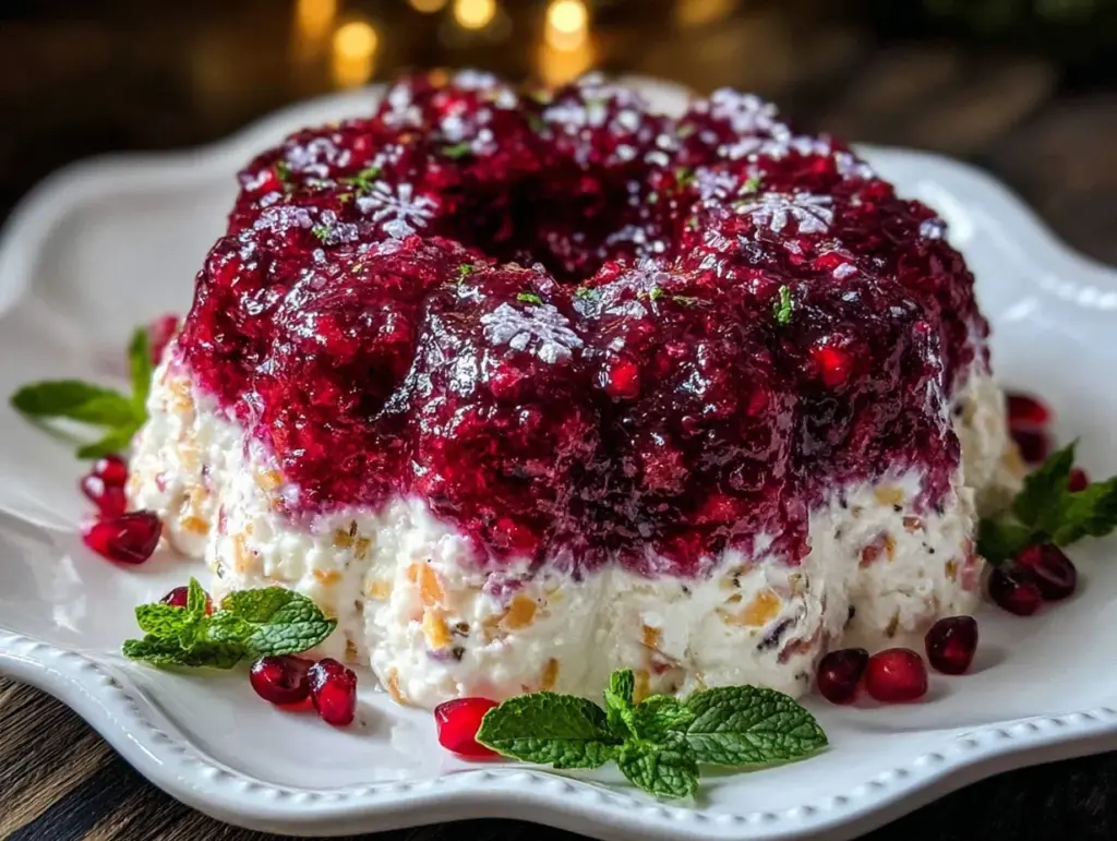 Vintage Christmas Jello Salad - featured image