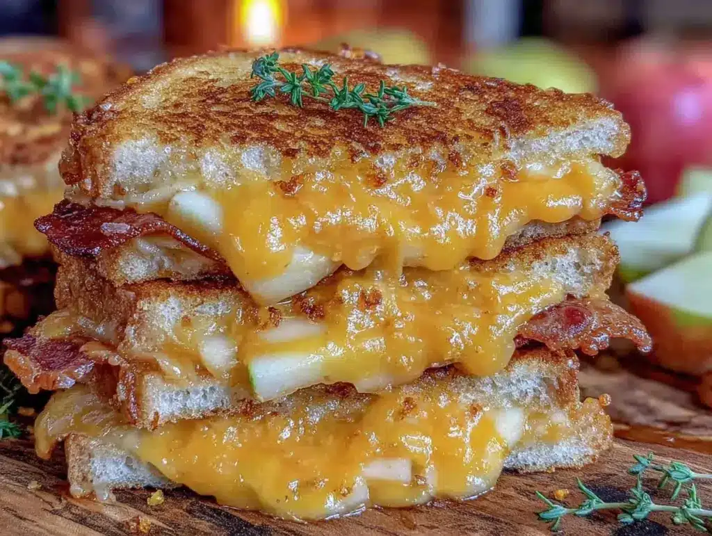 Apple Bacon Cheddar Grilled Cheese - featured image
