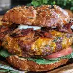 bacon ranch cheeseburger - featured image