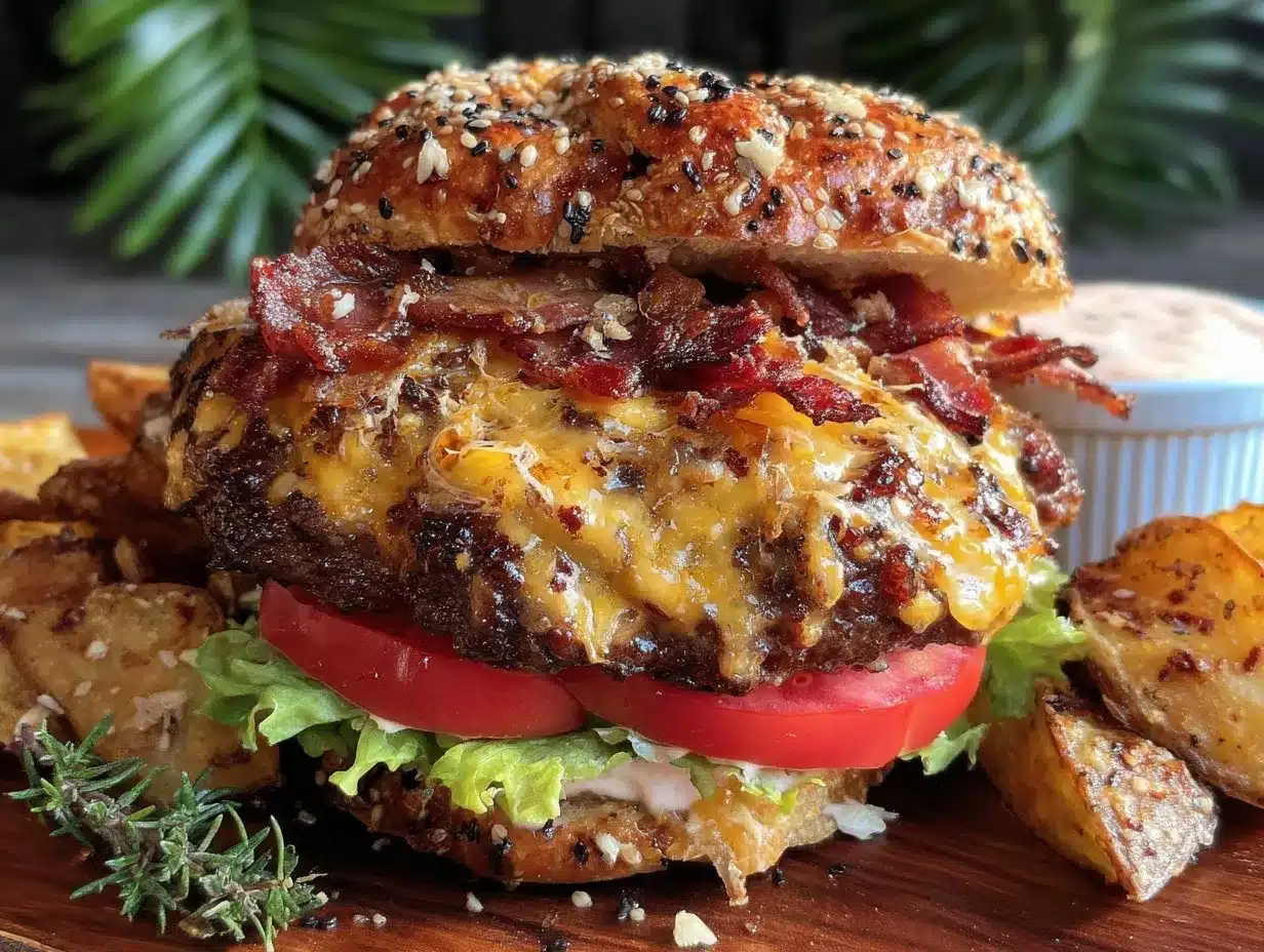 Ultimate Bacon Ranch Cheeseburger Recipe – Best Juicy & Loaded Burger 4 bacon ranch cheeseburger preparation steps