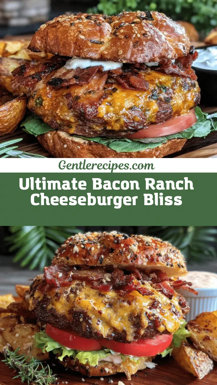 Ultimate Bacon Ranch Cheeseburger Recipe – Best Juicy & Loaded Burger 5 bacon ranch cheeseburger recipe