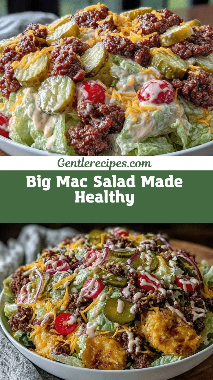 Healthy Big Mac Salad Recipe - Easy Low-Carb Keto Meal 5 Big Mac Salad recipe