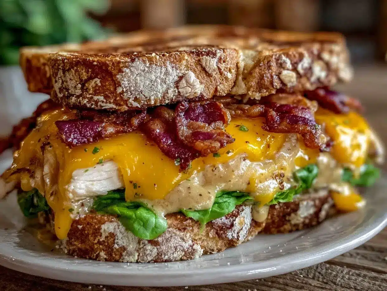 Cheesy Bacon Turkey Sourdough Melts – Easy Lunch Idea 4 cheesy bacon turkey sourdough melts preparation steps