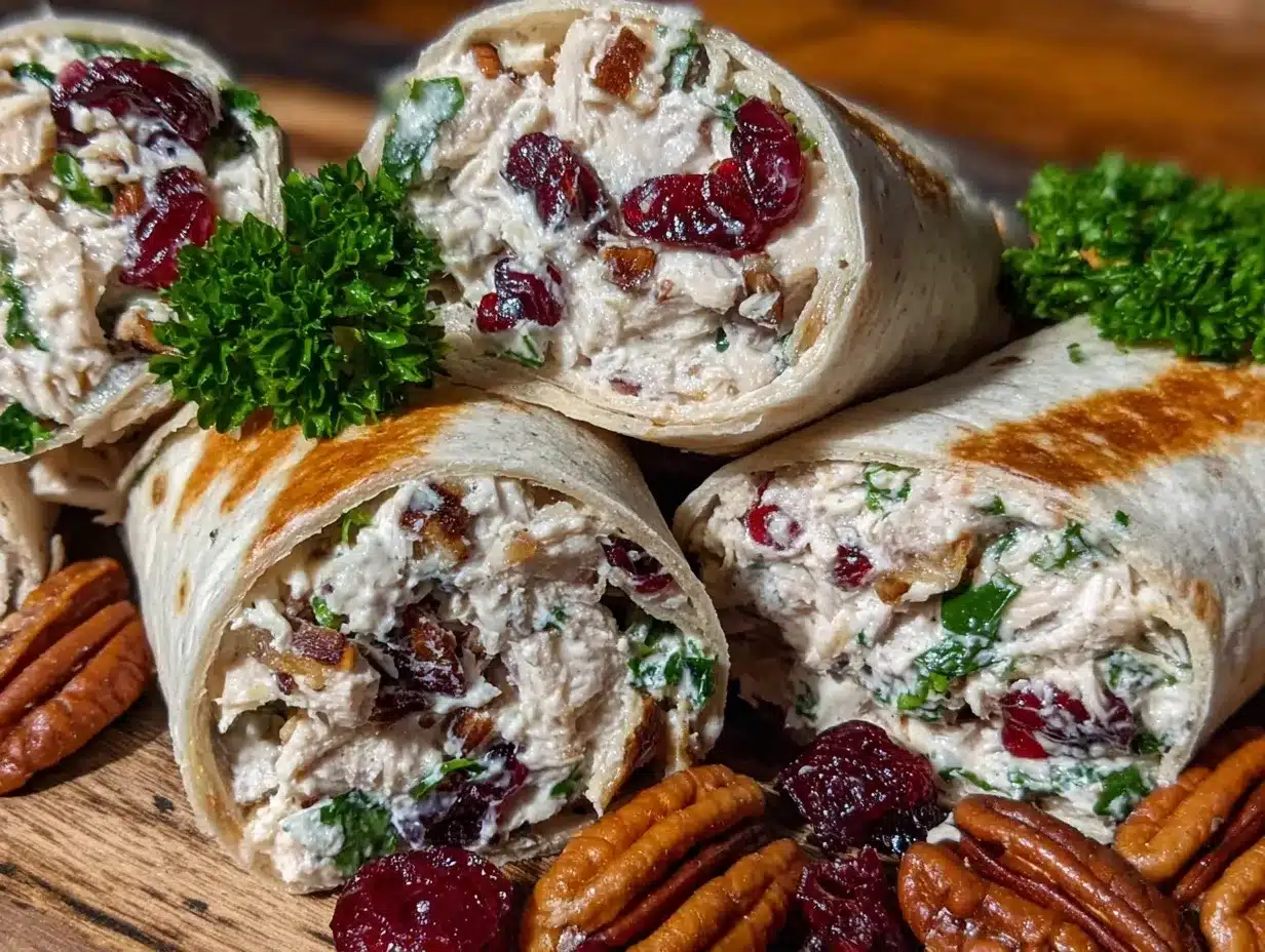 Chicken Cranberry Pecan Wraps Recipe – Easy & Delicious Lunch 4 Chicken Cranberry Pecan Wraps preparation steps