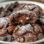 chocolate lava cookies - featured image