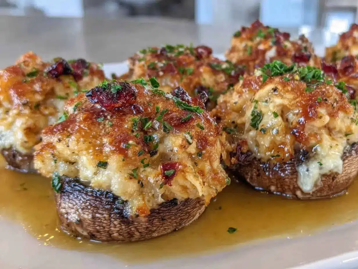 Crab-Stuffed Mushrooms Recipe – Easy Appetizer Idea 4 crab-stuffed mushrooms preparation steps