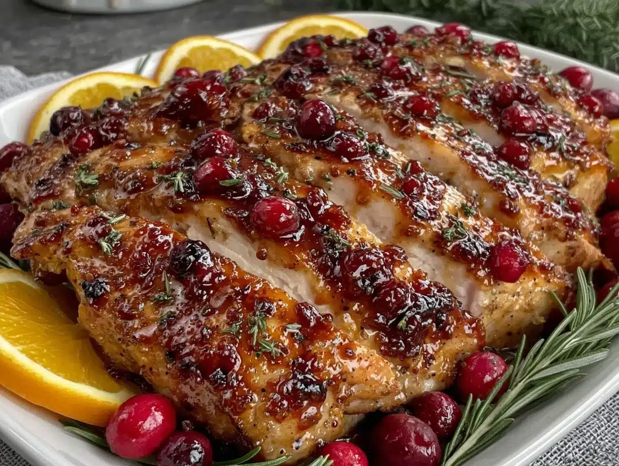 Cranberry Orange Turkey Breast Recipe – Easy Thanksgiving Dinner 4 Cranberry Orange Turkey Breast preparation steps