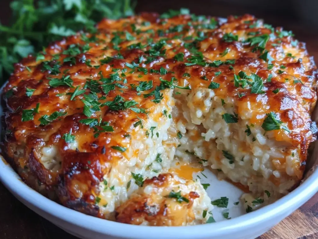 Creamy Angel Chicken Rice Casserole - featured image